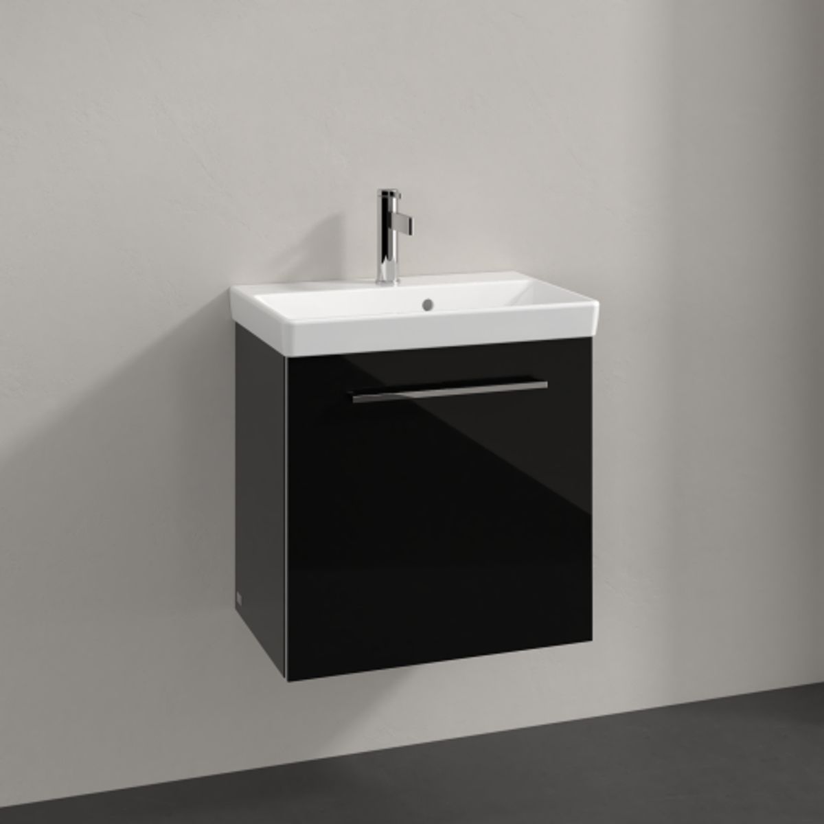 V&B A888 Avento vaskeskab venstre Crystal Black