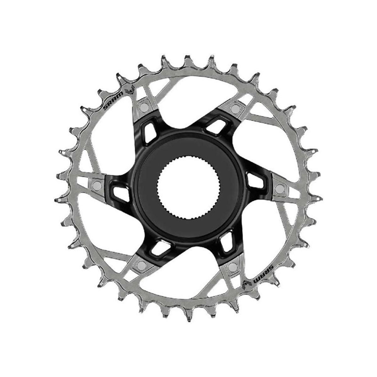 Sram XX T-Type Eagle klinge - Brose - Direct Mount - 12 Speed - 36T - Sort/Sølv