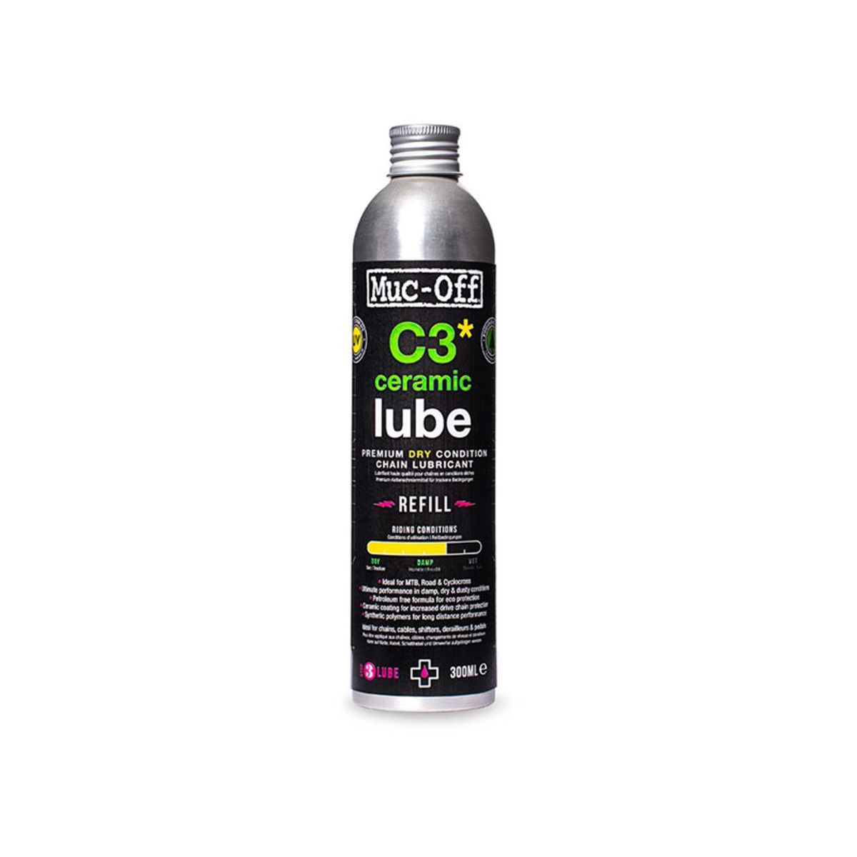 Muc-Off Dry Lube - C3 Ceramic - Keramisk - Tør kædeolie - 300 ml