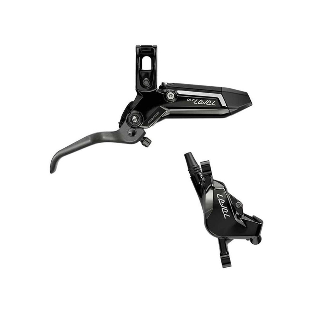 Sram Level Ultimate Stealth - Hydraulisk bremsesæt - 2 Stempler - Front - Carbon greb - Sort