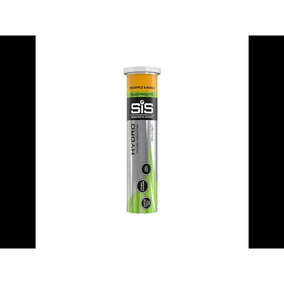 SIS GO - Hydro Tabletter - Ananas og Mango - Rør med 20 elektrolyttabletter a 4 gram