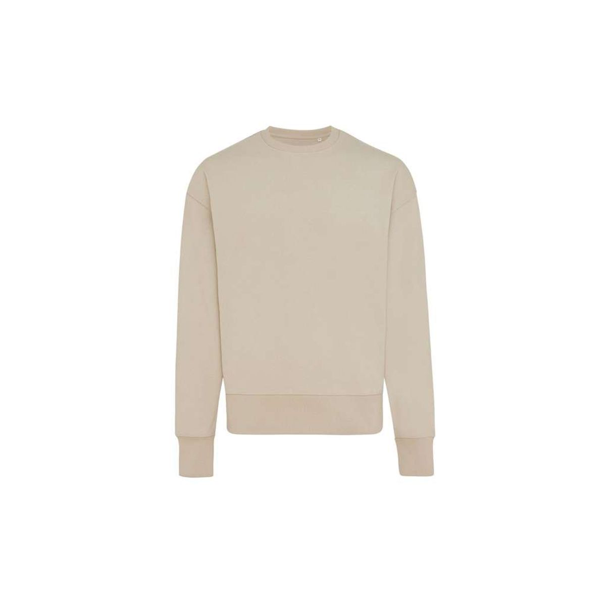 Iqoniq Kruger Afslappet Crew Neck i Genanvendt Bomuld, Desert