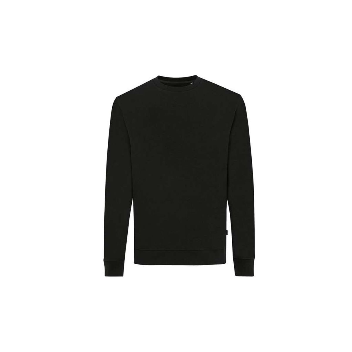 Iqoniq Zion Crew Neck Sweatshirt i Genanvendt Bomuld, Sort