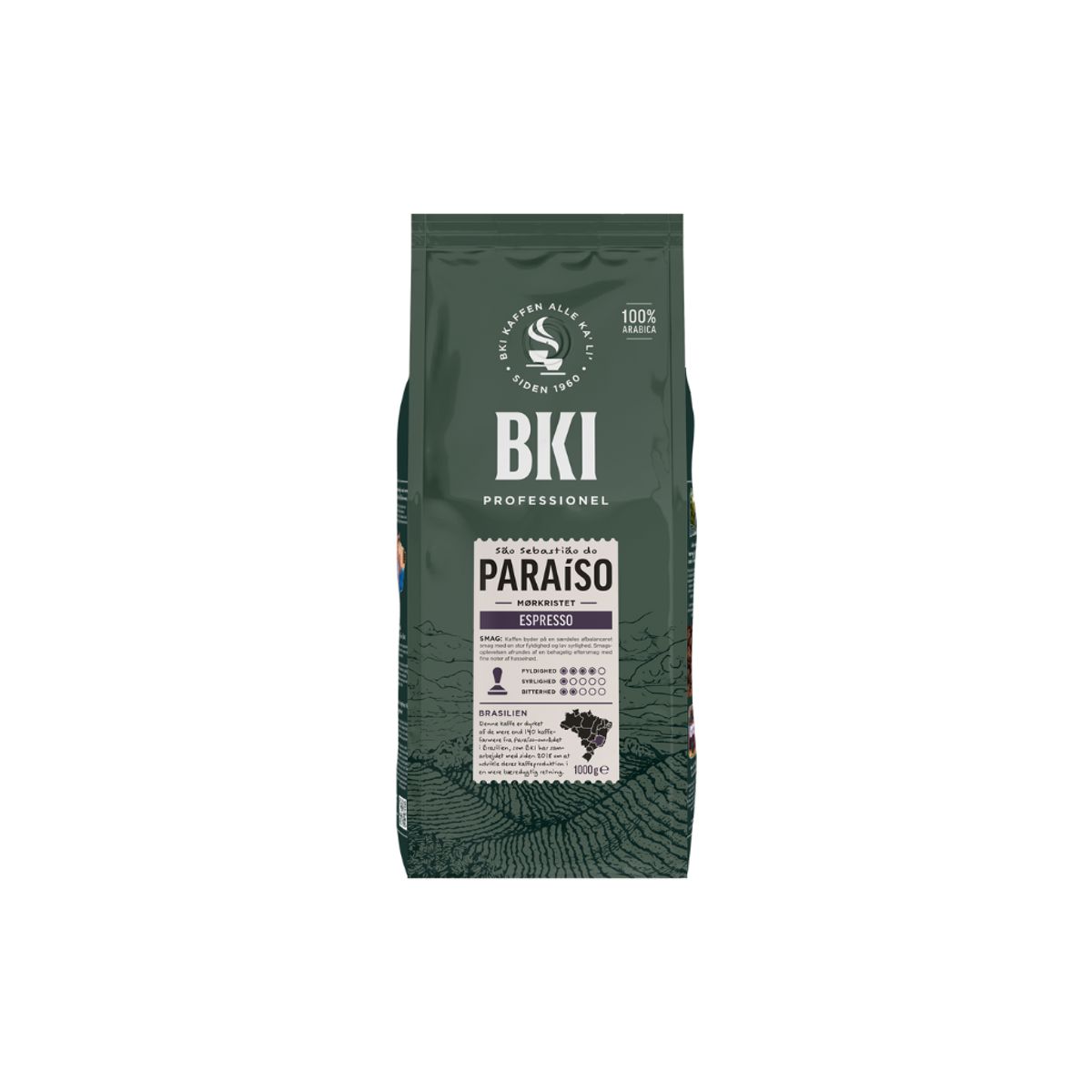 Kaffe BKI Paraiso Espressobønner 1 kg