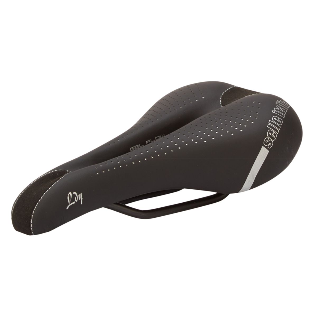 Selle Italia Lady Gel Flow S - Cykelsadel - Sort