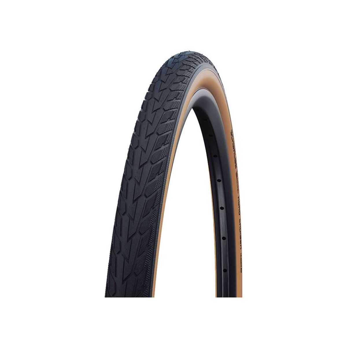 Schwalbe Road Cruiser - K-Guard Tråddæk - 27x1.1/4"(28/32-630) Sort/Gul