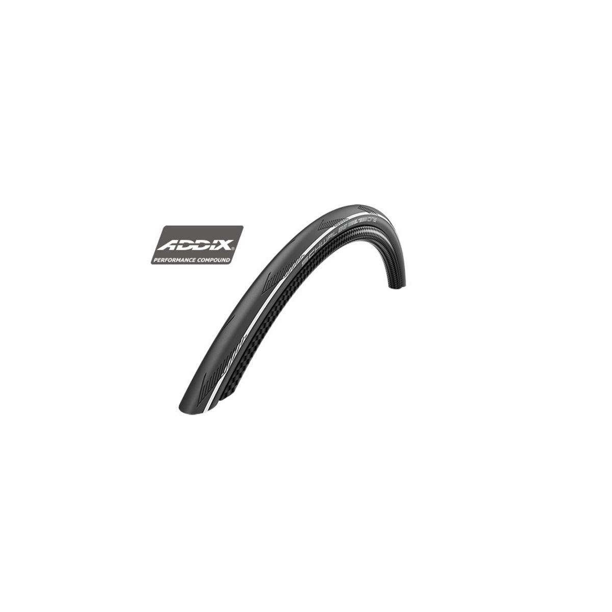 Schwalbe One Race Guard - Lite Foldedæk - 700x25c (25-622) Sort/Hvid