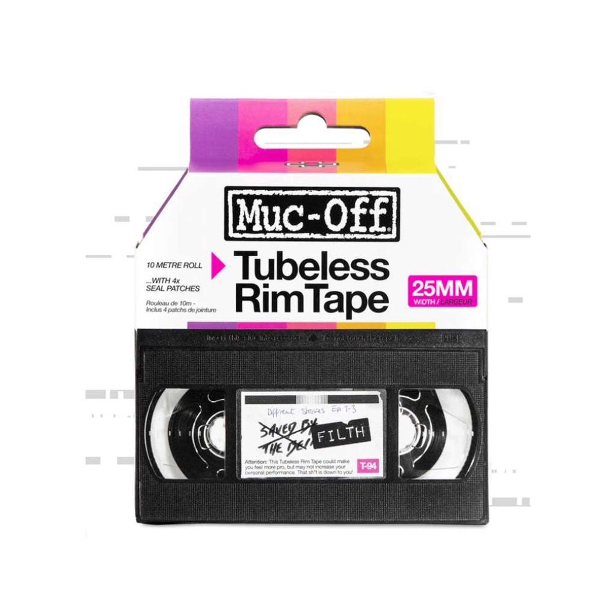 Muc-Off Rim Tape - fælg tape - 25 mm x 10 meter - Til Tubeless