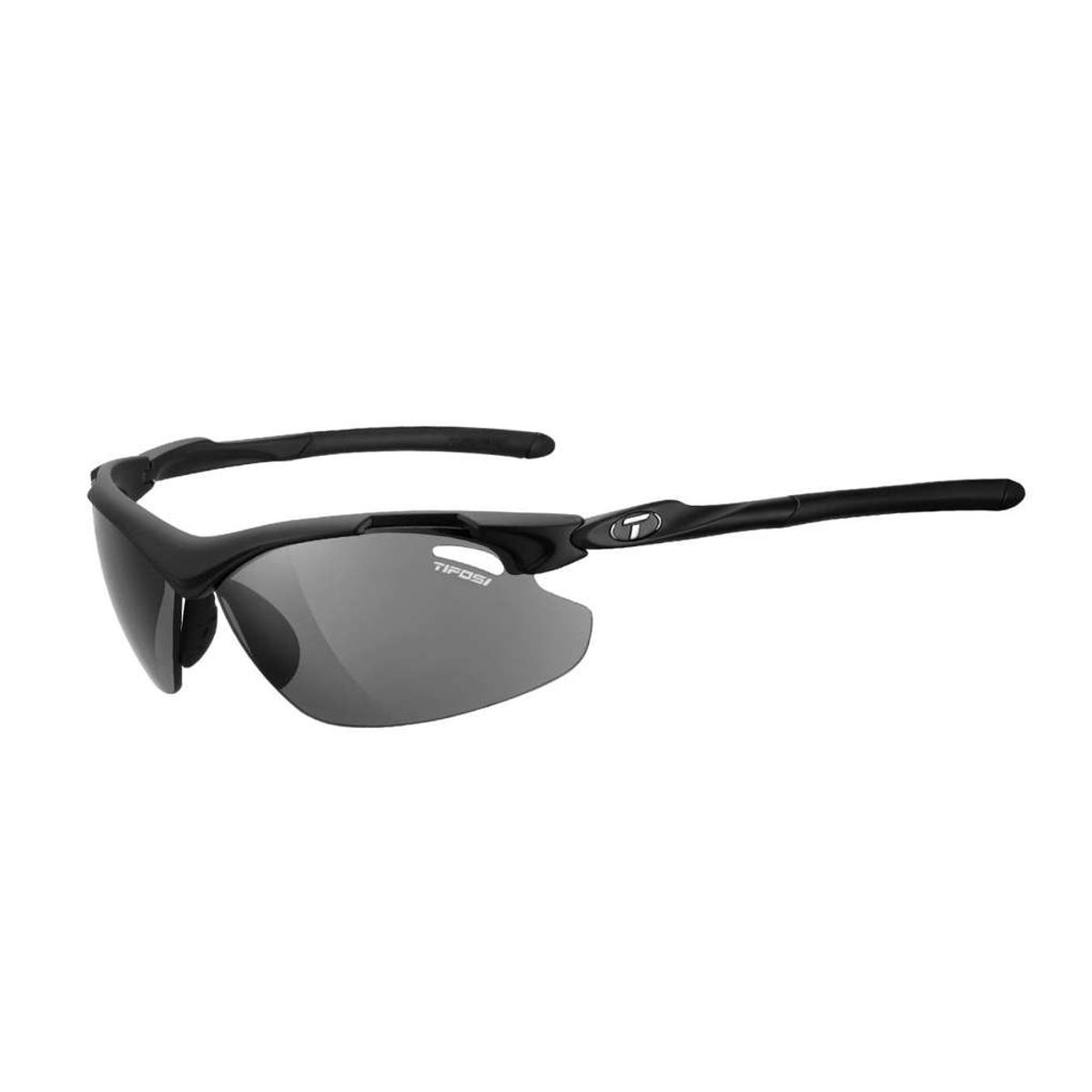 Tifosi Tyrant 2.0 Cykelbrille - 3 Sæt Linser Smoke/AC Red/Clear - Mat Sort