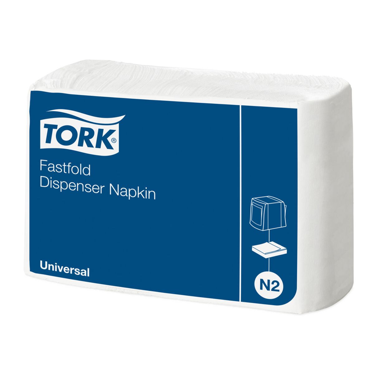 Servietter Tork N2 10933 Fastfold 1-lags Hvid 36x300 stk.