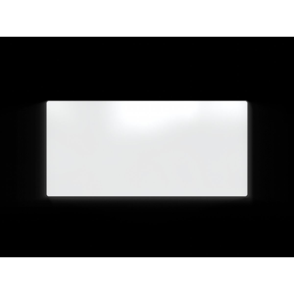 Lintex - Whiteboard - str. 2495 x 1195 mm - Hvid - Sort Kantliste