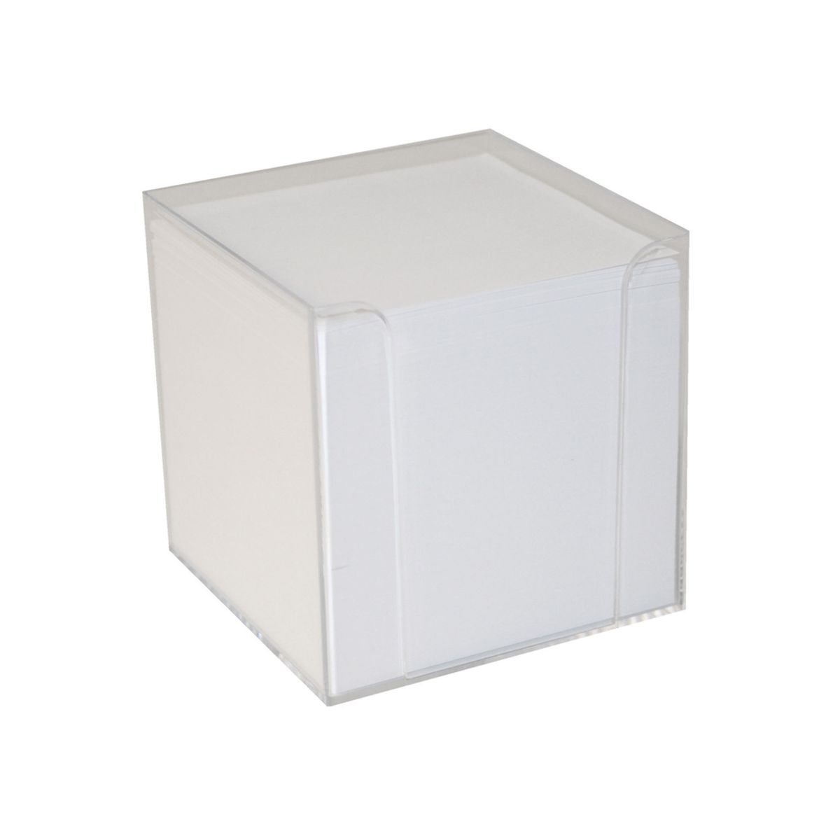 Kubusdispenser med 700 ark Hvidt Papir 9x9x9 cm