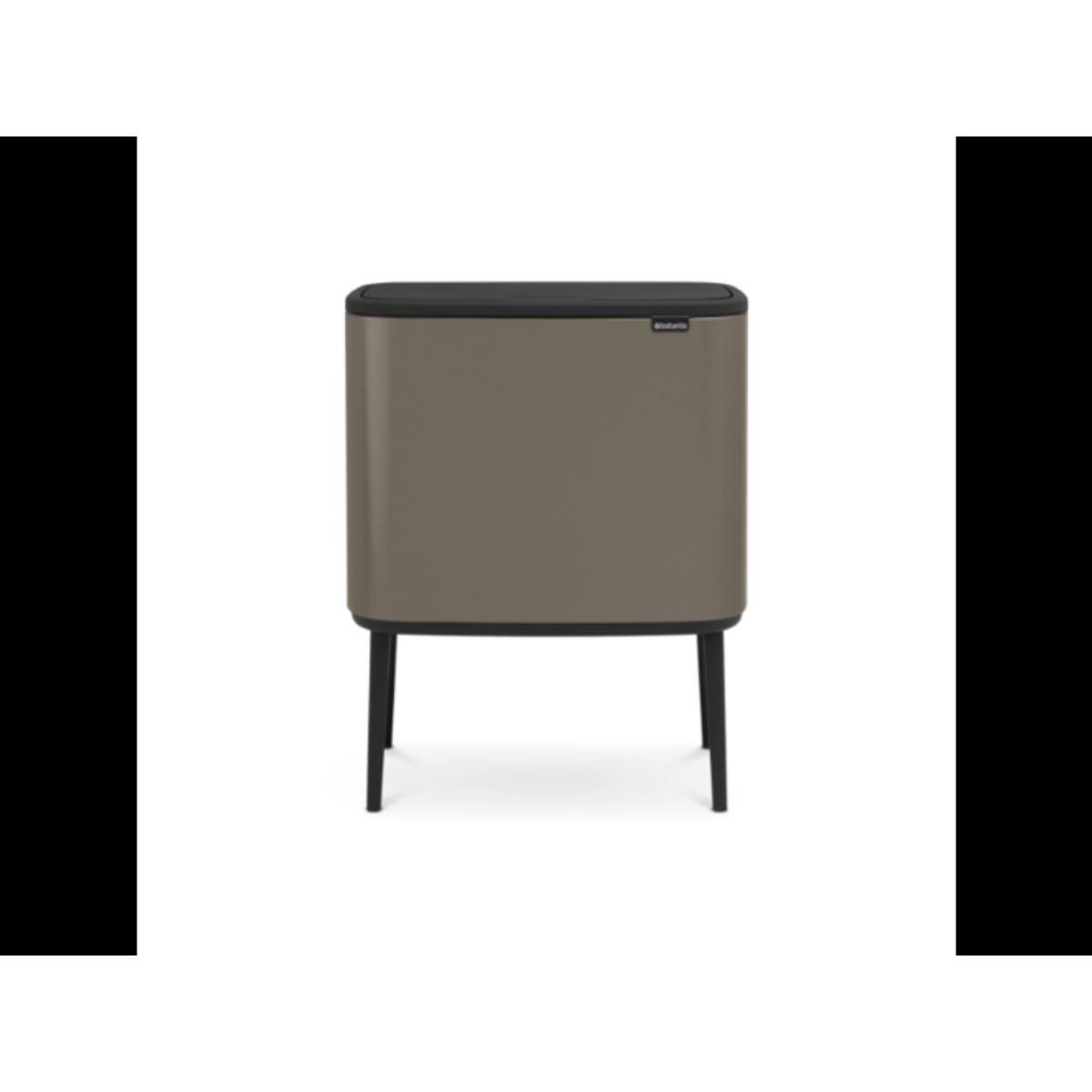 Brabantia Affaldsspand med låg | Bo Touch Bin | 3 x 11 Liter | Platinum