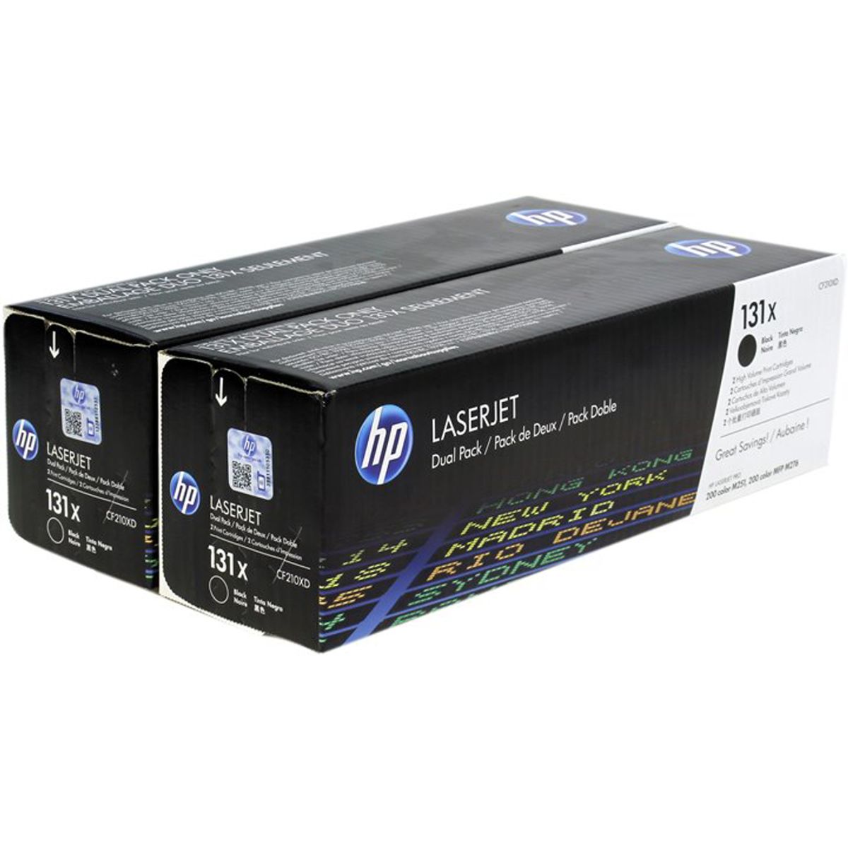 HP 131x Toner Cf210xd 2x Sort