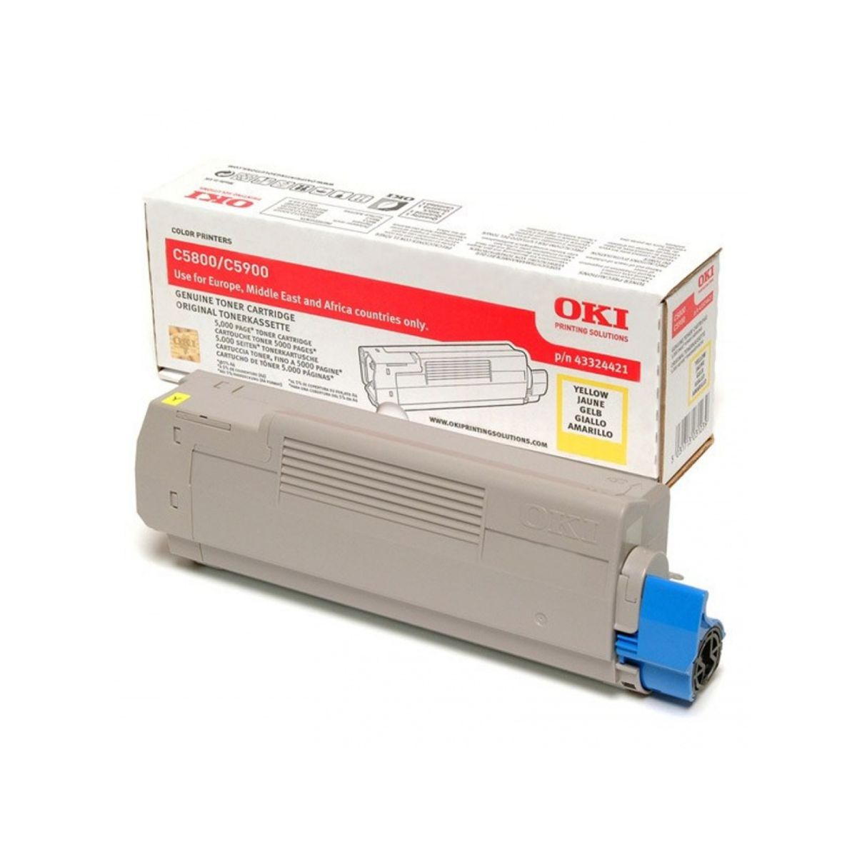 OKI Toner C5800/5900 Gul