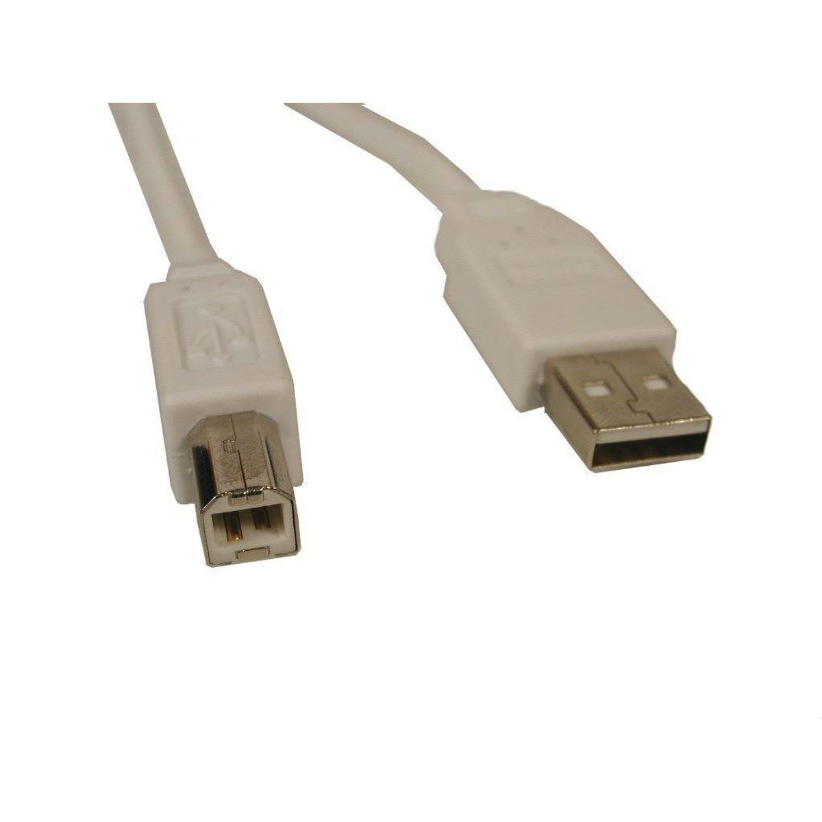 USB Kabel 2.0 A-B Hvid 1,8 Meter