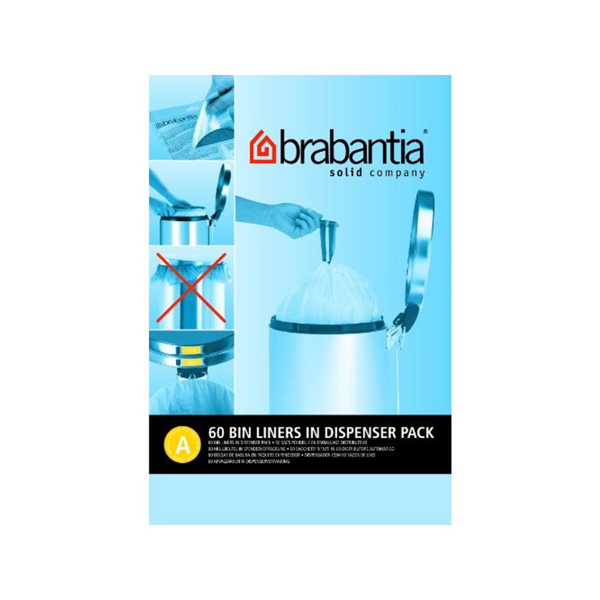 Affaldspose Brabantia Model A 3 Liter 60 stk