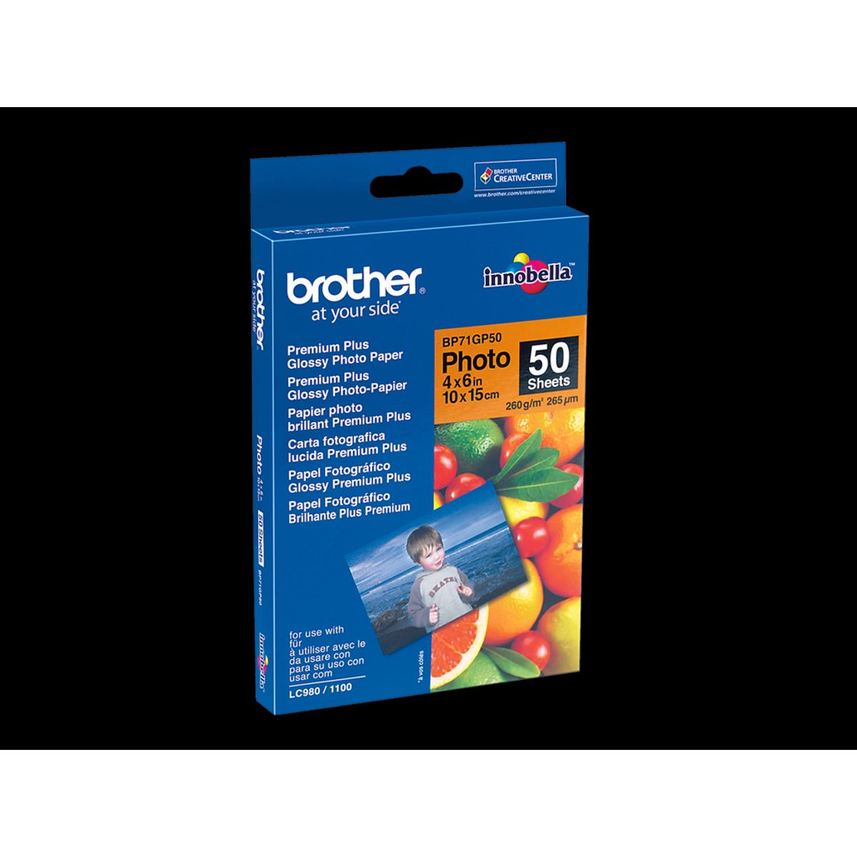 Fotopapir Brother 10x15cm Glossy Inkjet 50 ark