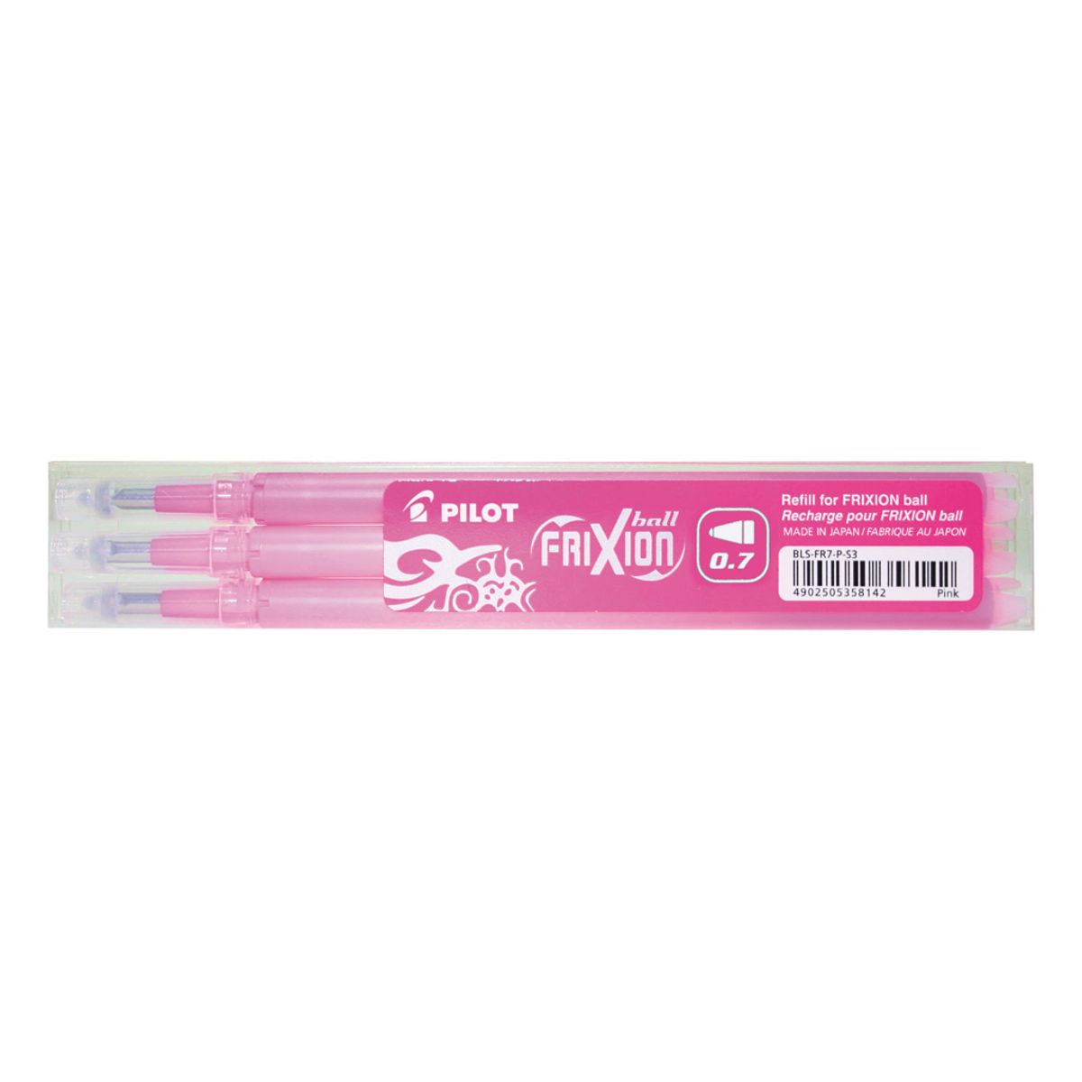 Refill Pilot Frixion Pink 0,7 mm 3-stk