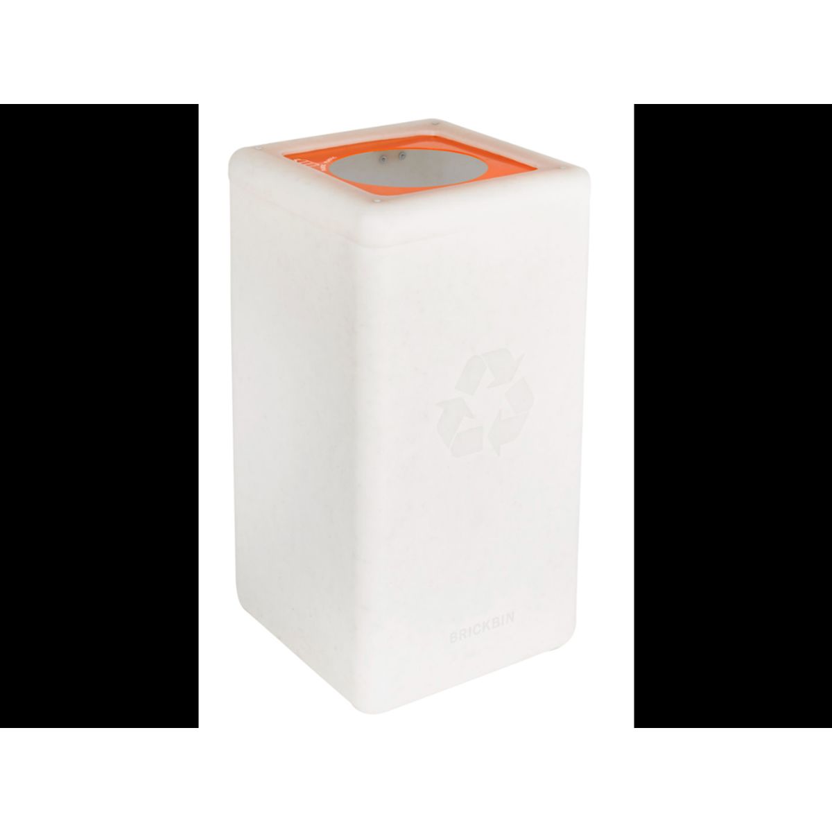 Affaldsspand Brickbin 65 Liter Hvid/orange