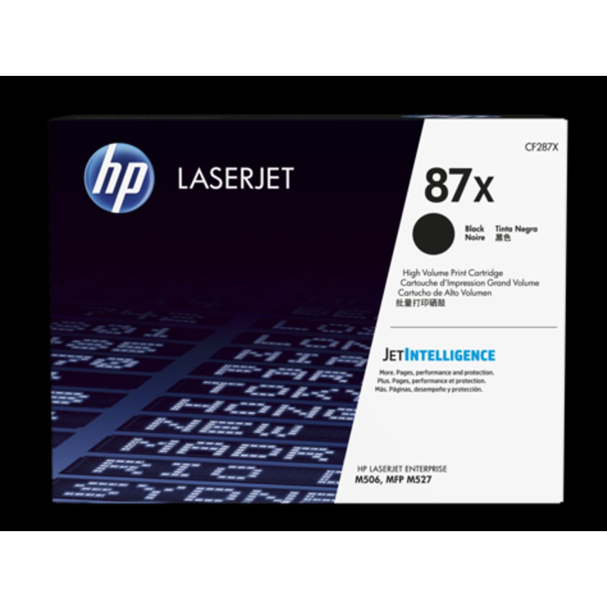 HP 87X Toner Cf287x Sort