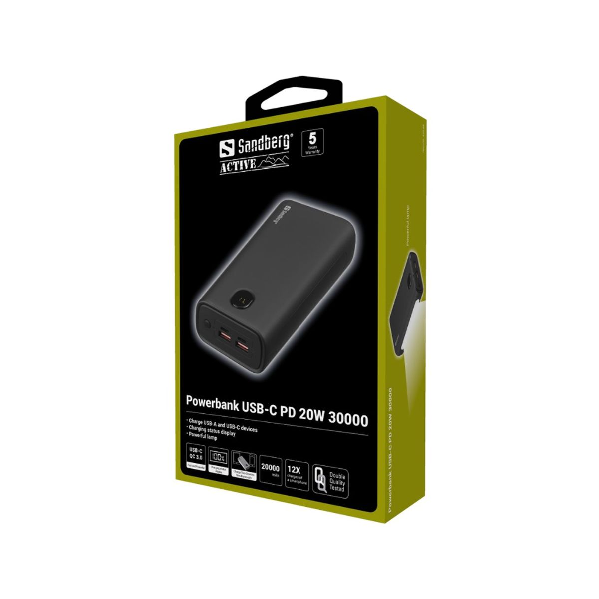 Powerbank Sandberg Usb-c PD 20W 30000