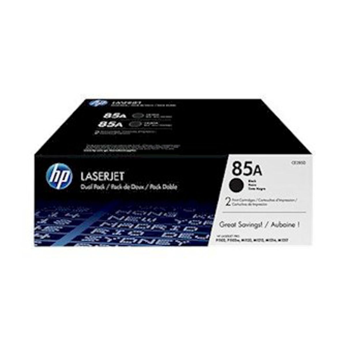 HP 85A Toner Ce285ad 2x Sort