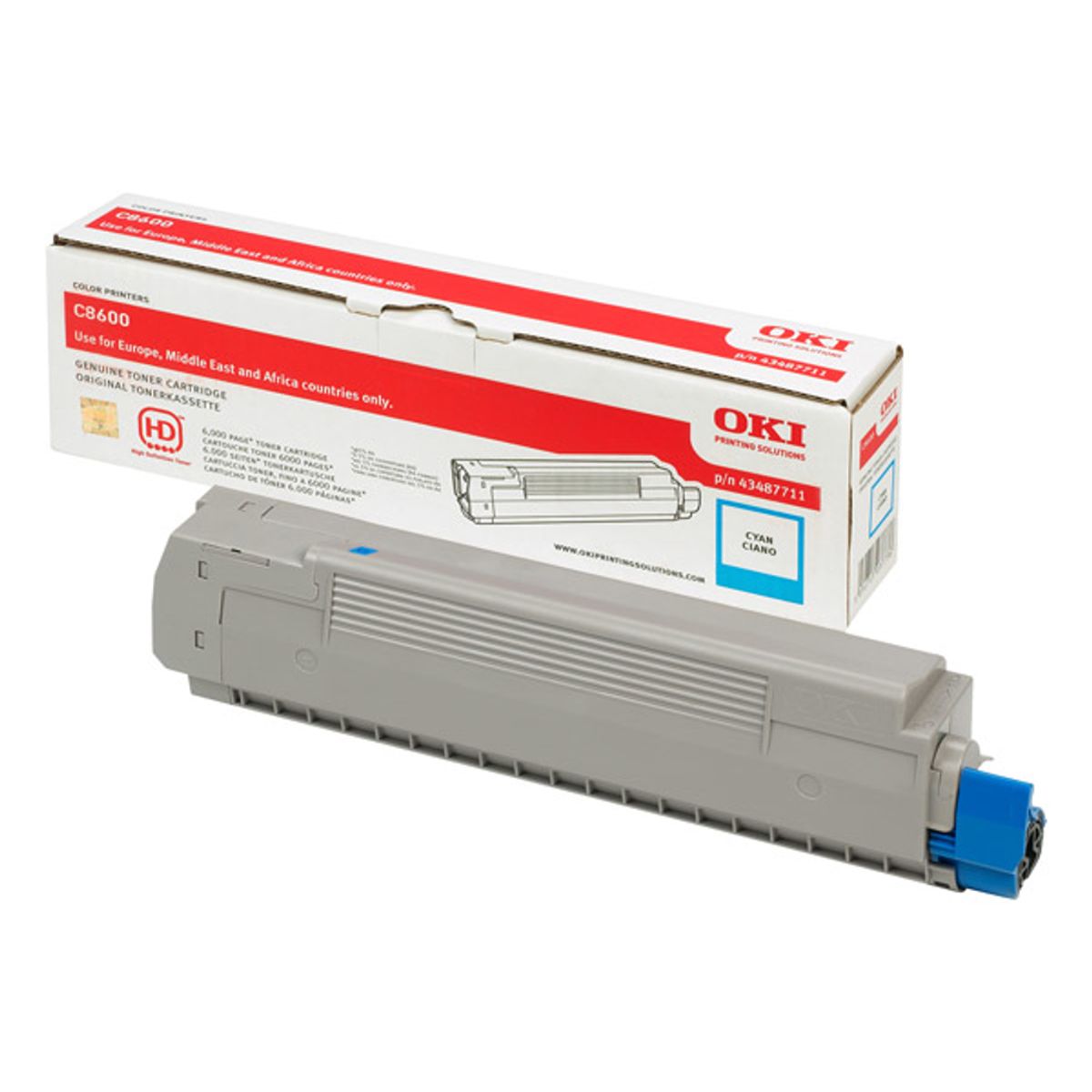 OKI Toner C8600/8800 Cyan