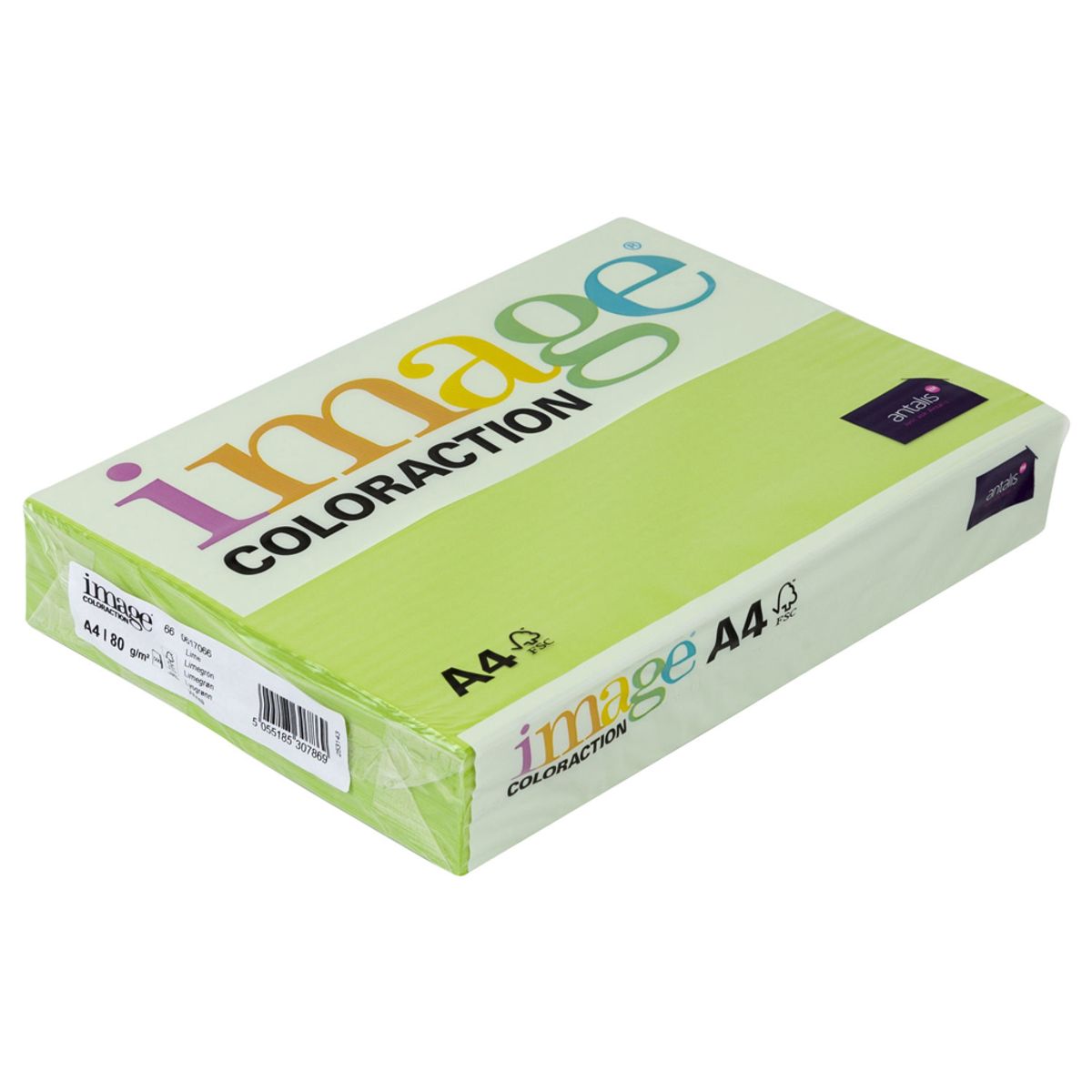 Kopipapir A4 | 80 g | Rio Neon Green | 500 ark