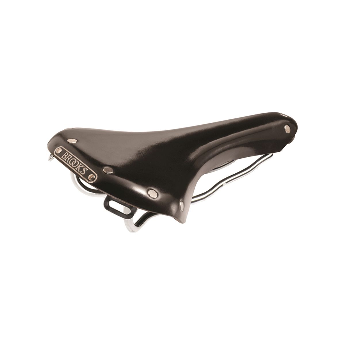 Brooks B15 - Cykelsadel Swallow - Læder - Unisex - Sort