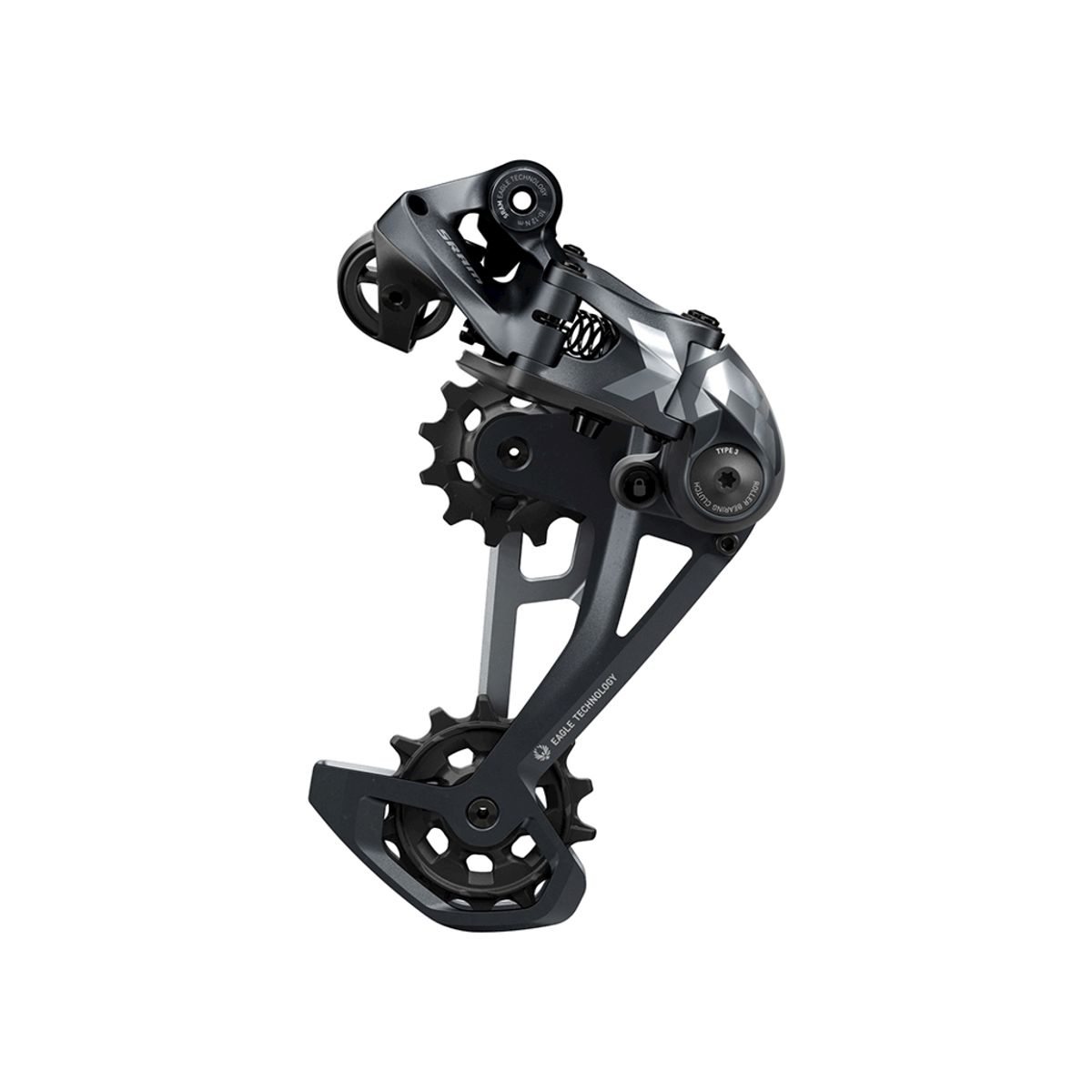 Sram X01 Eagle - Bagskifter - 12 Speed - Grå/Sort