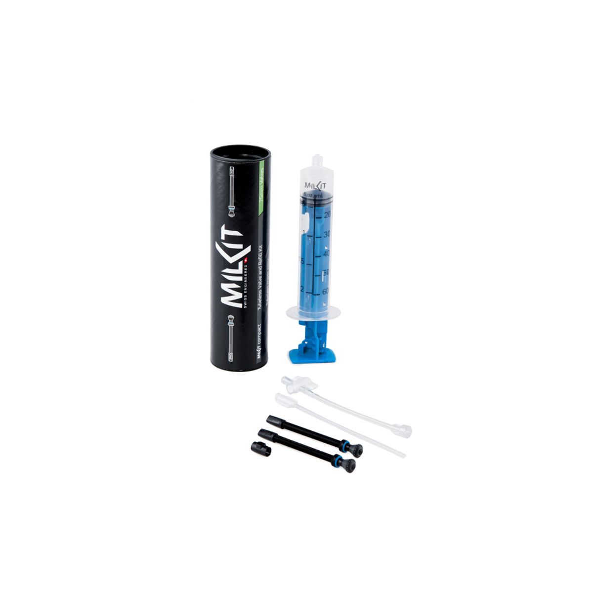 Milkit - Compact Kit - 2x 75 mm tubeless ventiler