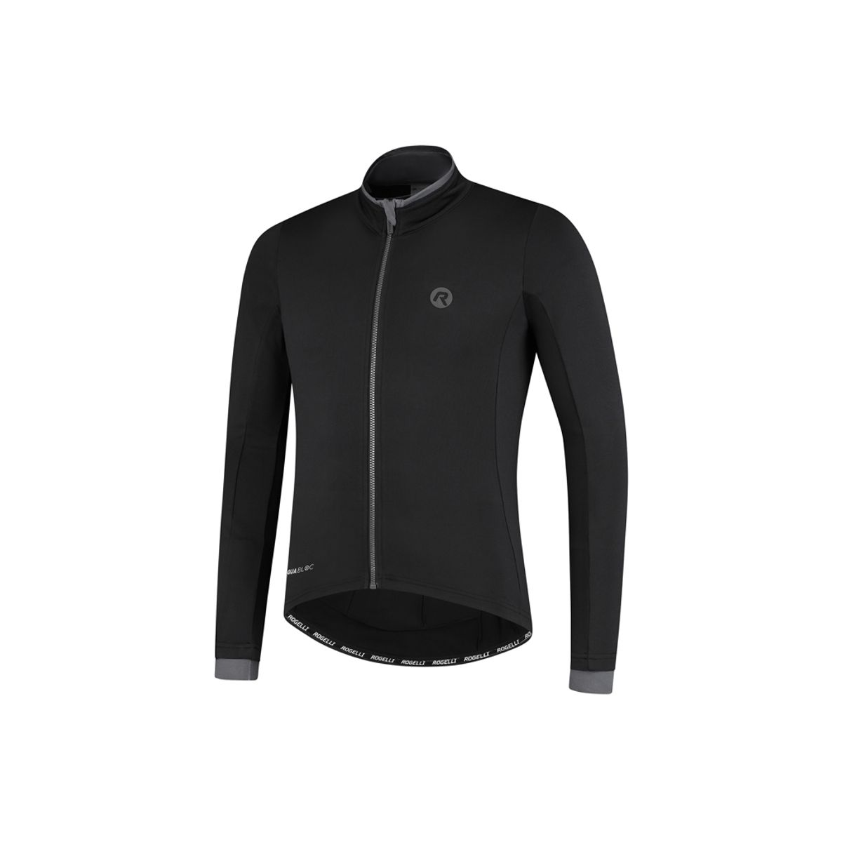 Rogelli Essential - Cykeltrøje - Lange ærmer - Sort - Str. 3XL