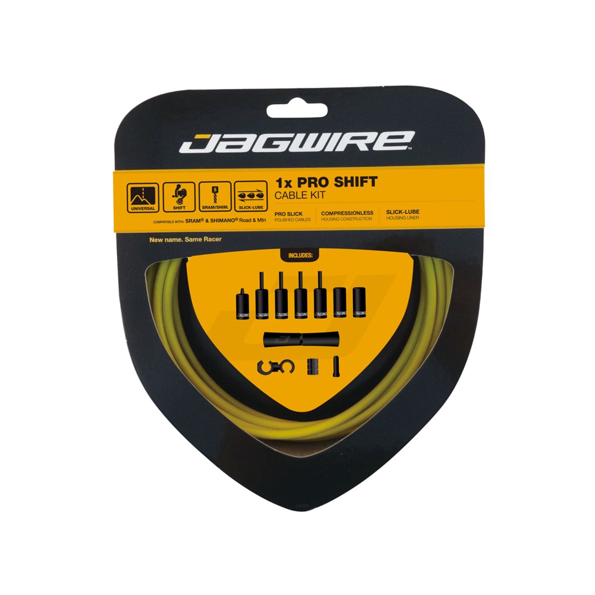 Jagwire - Pro Shift - 1x Gearkabel sæt - Road/MTB - Gul