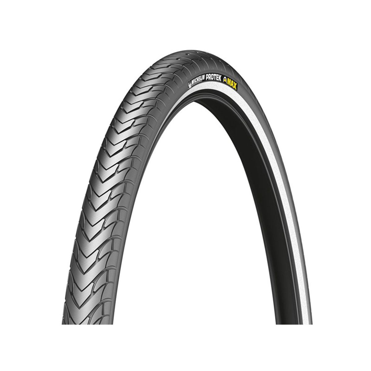 Michelin Protek Max - City tråddæk - 700x35c (37-622) - Sort med refleks