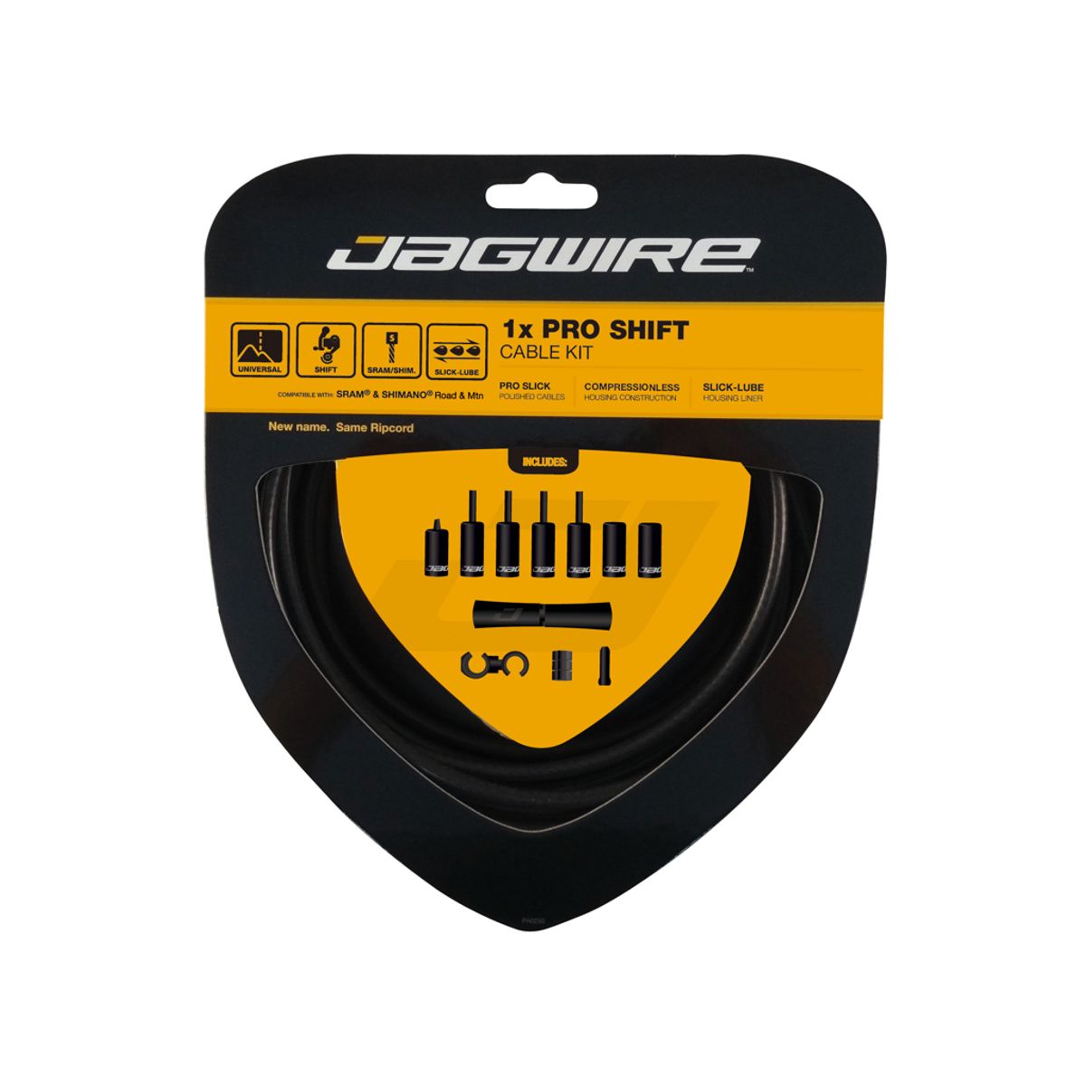 Jagwire - Pro Shift - 1x Gearkabel sæt - Road/MTB - Mat sort