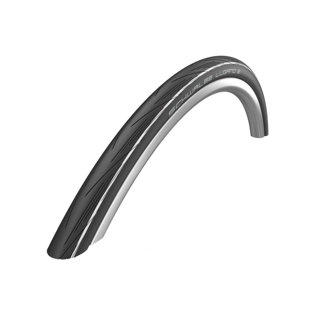 Schwalbe Lugano II - K-Guard Tråddæk - 700x25c (25-622) Sort/Hvid