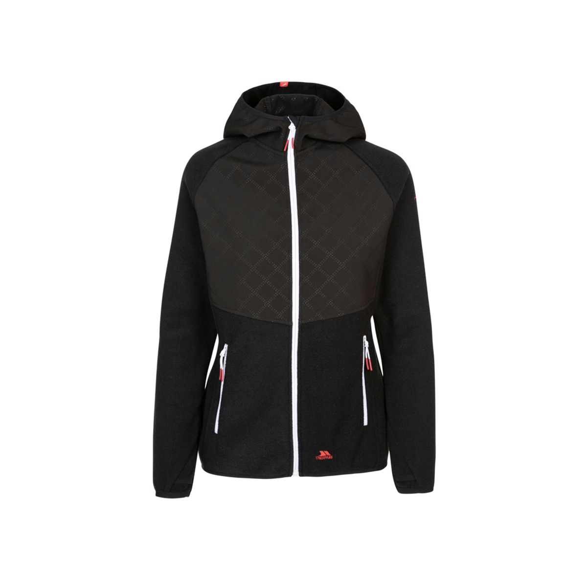 Trespass Starshine - Fleece hættetrøje - Dame - Black marl - Str. S