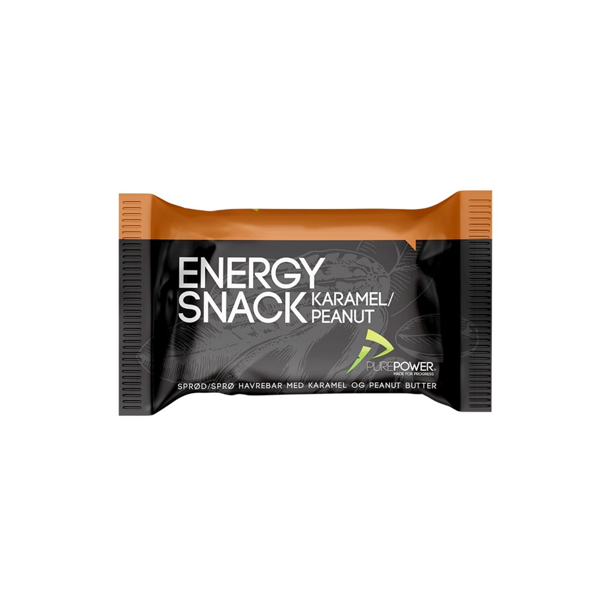 PurePower Energy Snack - Karamel/peanut - 60 gram.