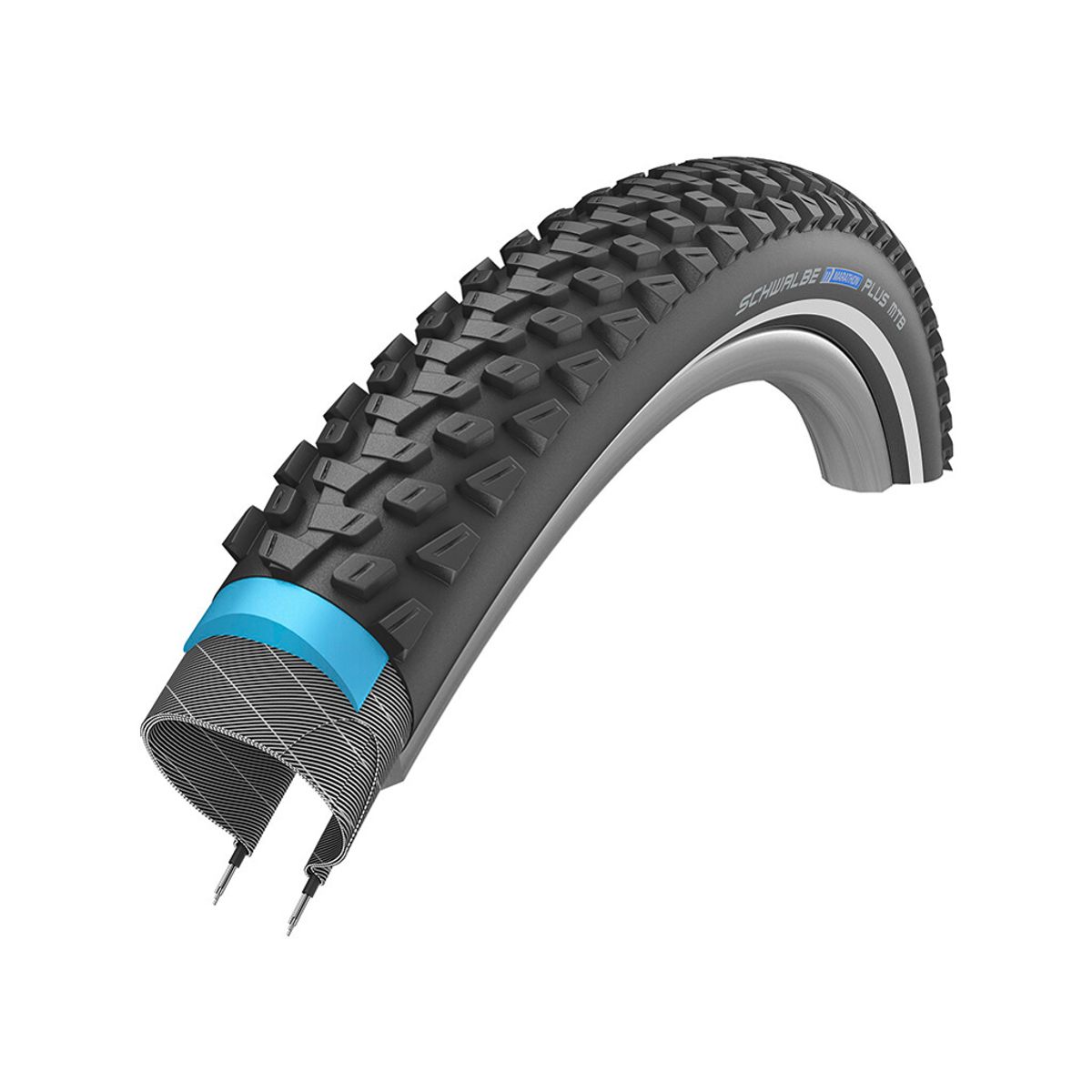 Schwalbe Marathon Plus - SmartGuard Tråddæk - 27,5x2,10 (54-584) - Sort