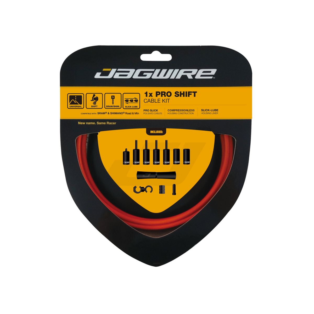 Jagwire - Pro Shift - 1x Gearkabel sæt - Road/MTB - Orange