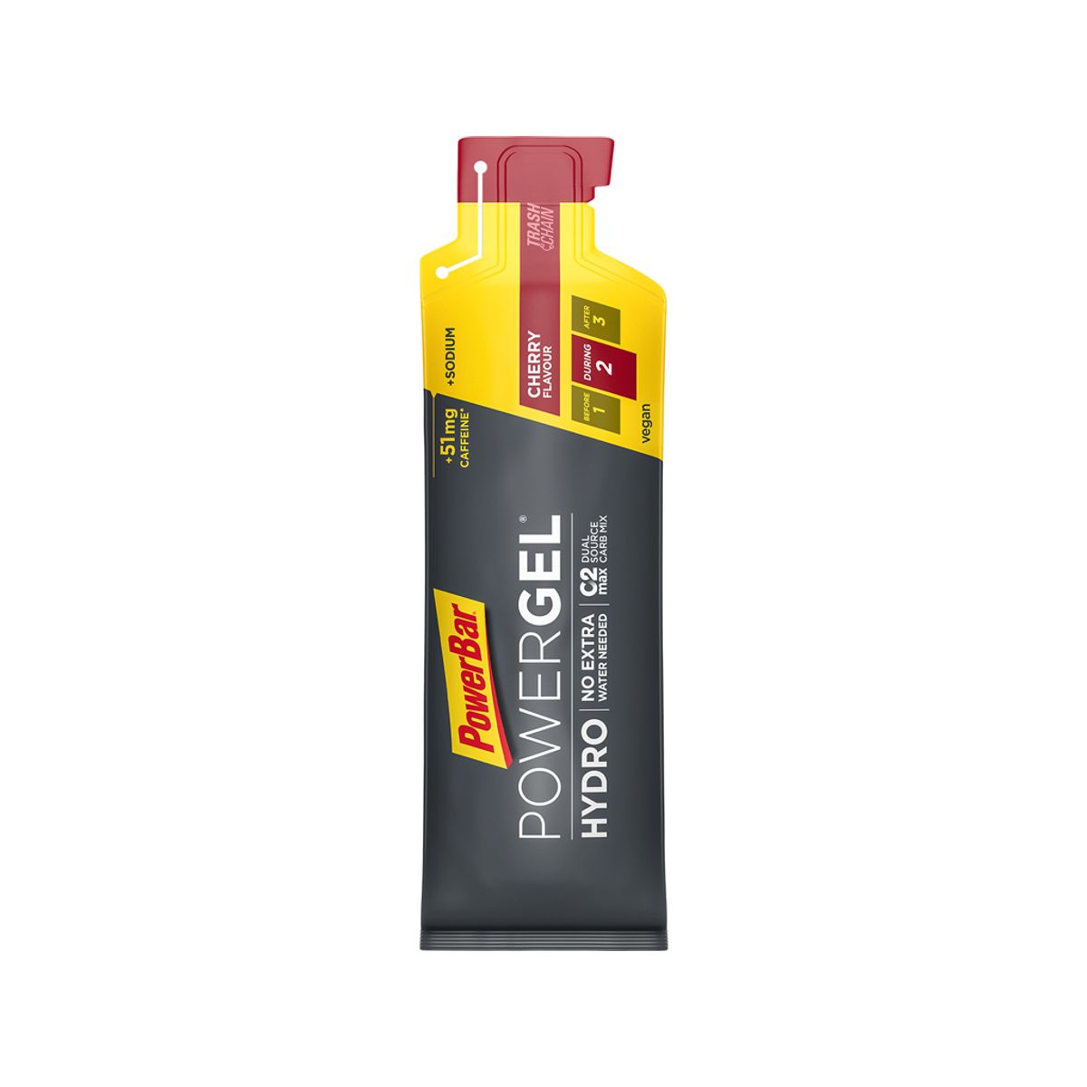 Powerbar Powergel Hydro 67 ml koffeinholdige kirsebær.