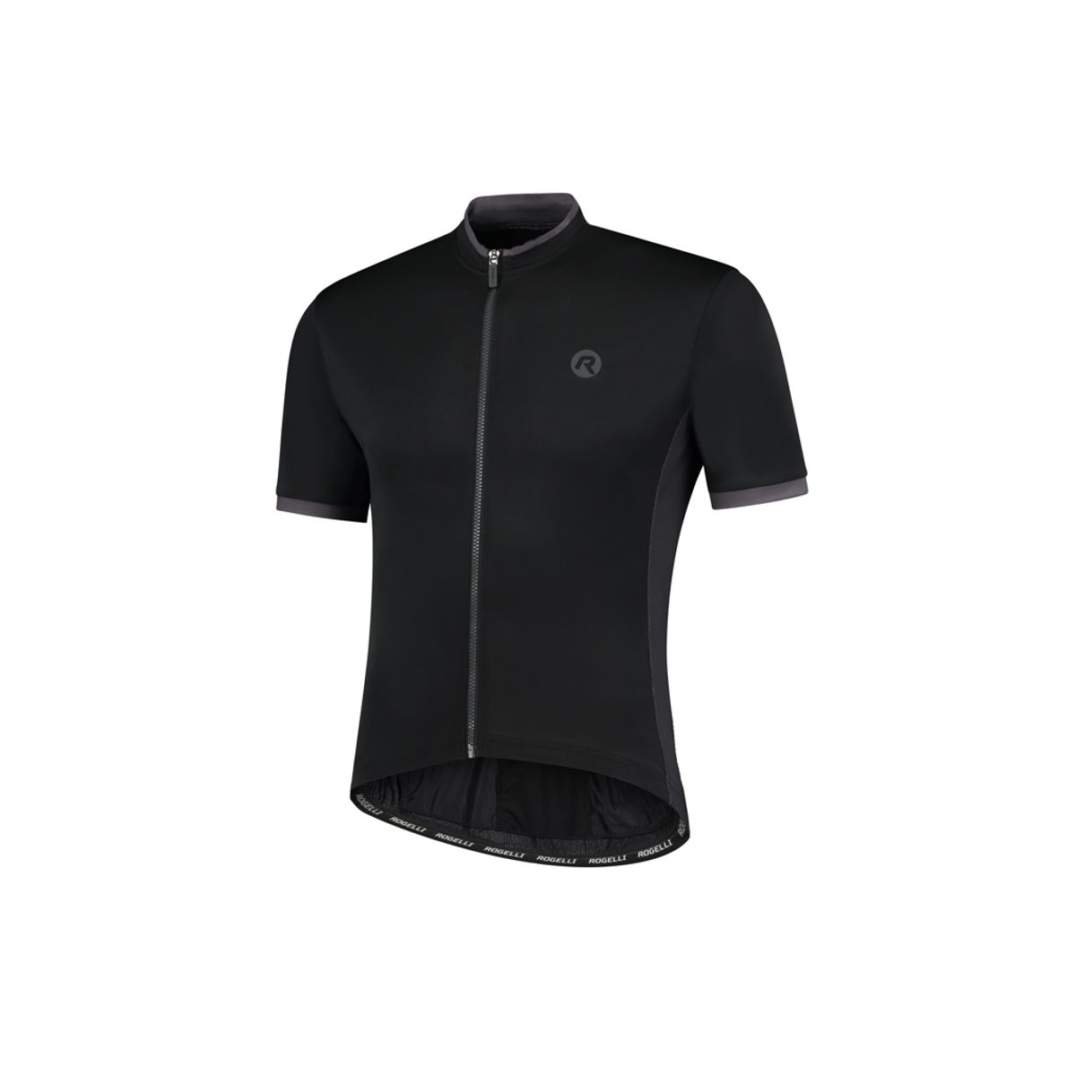 Rogelli Essential - Cykeltrøje - Korte ærmer - Sort - Str. 2XL