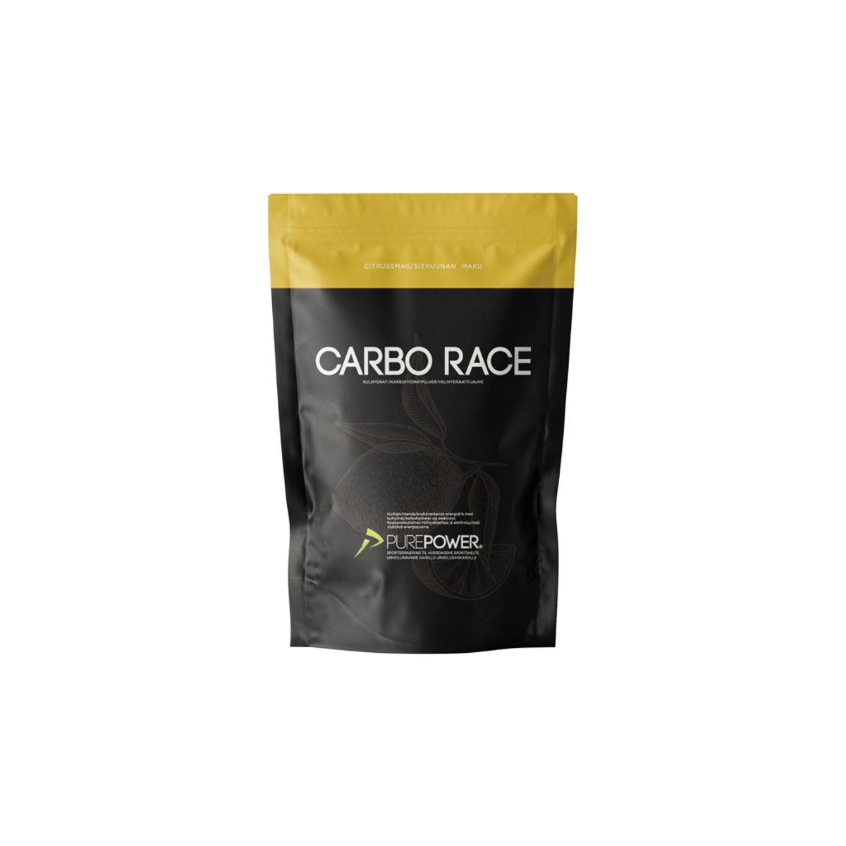 PurePower Carbo Race - Energidrik - Citrus - 1 kg