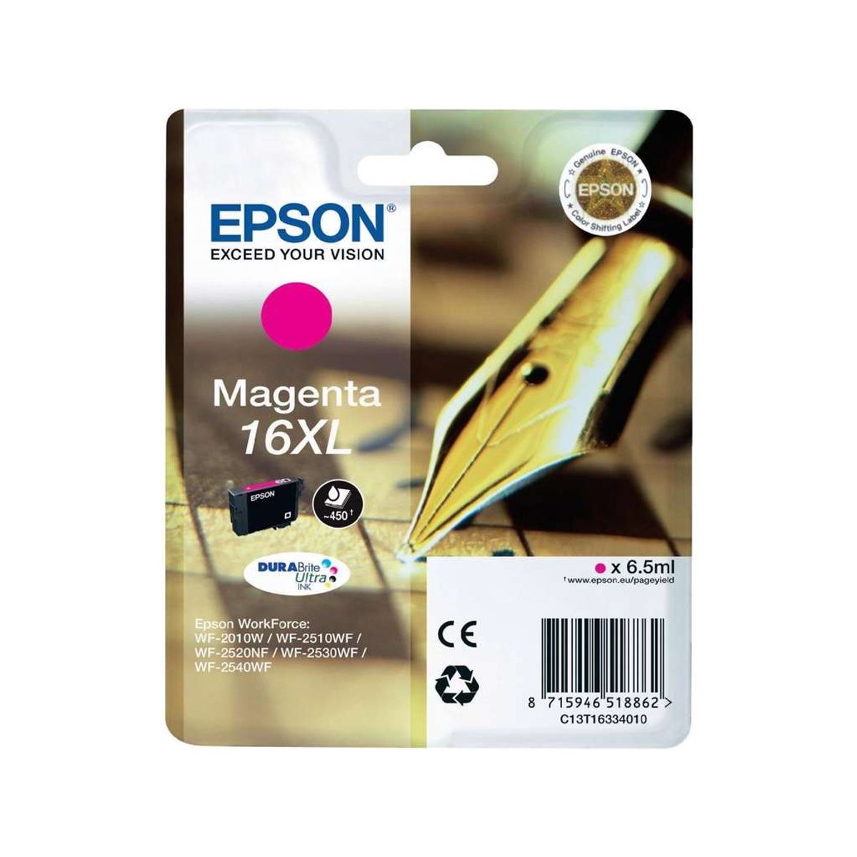 Epson Blækpatron 16xl Magenta