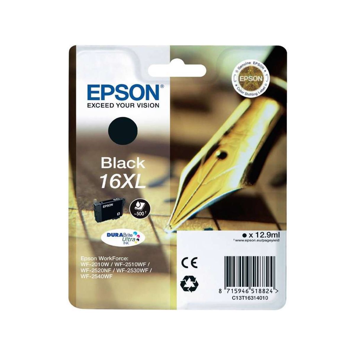 Epson Blækpatron 16xl Sort