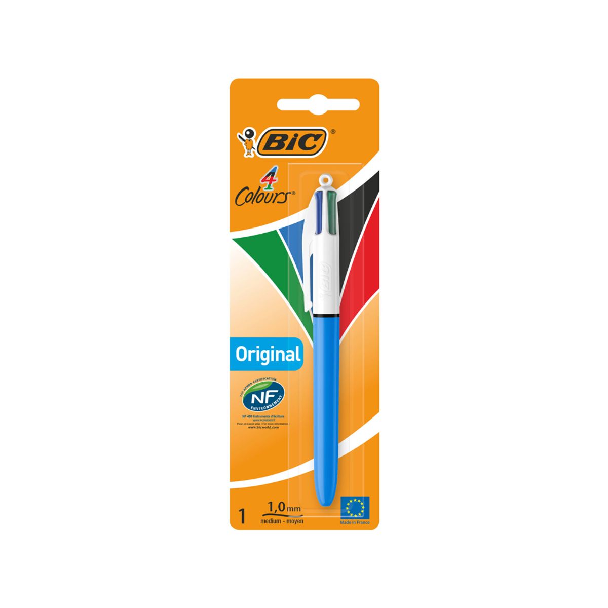 BIC 4-farvet Kuglepen, Medium