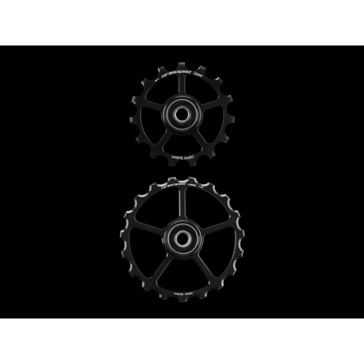 CeramicSpeed Keramisk Oversized Pulleyhjul - 15+19 - Sort