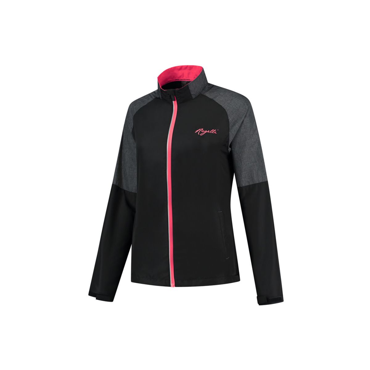 Rogelli Enjoy - Sports jakke Dame - Airbloc - Melange sort pink - Str. XS