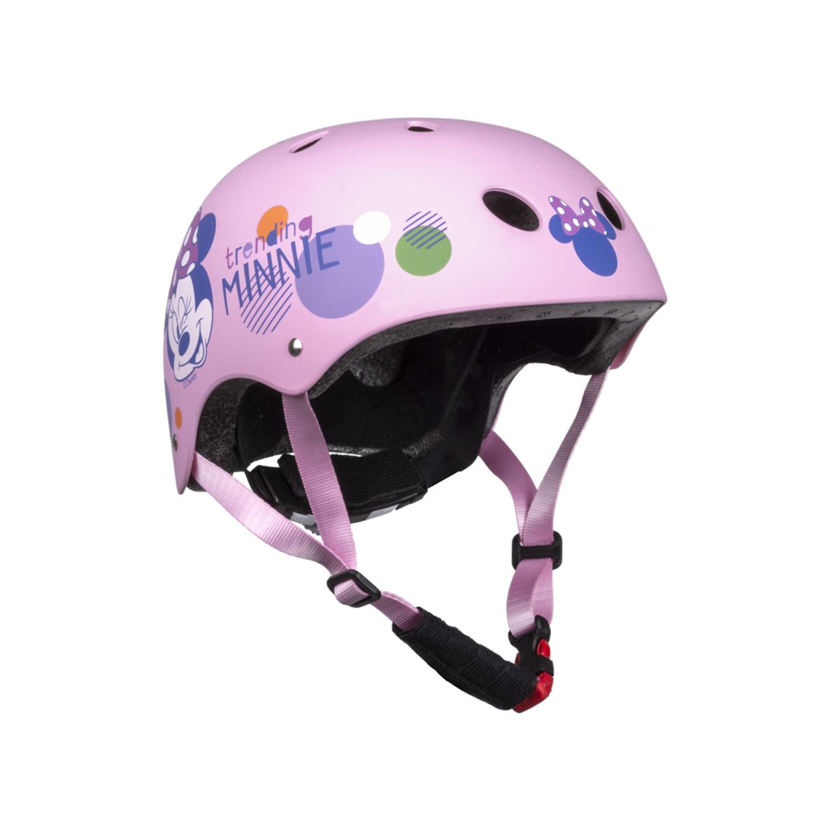 Seven - Minnie Mouse - Cykelhjelm - Pink - Str. 52-56 cm